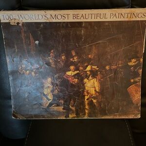 Classic Art Print - 100 of World's Most Beautiful Paintings Large Paperback Book